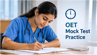 OET mock test and exam simulation practice for healthcare professionals